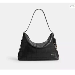 Alter/Ego Large Shoulder Bag In Checkerboard Upcrafted Leather